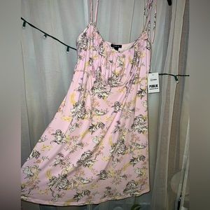 NWT | Pink Forever 21 Cherub Dress w/ Tie Strap Detail